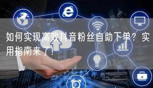 如何实现高效抖音粉丝自助下单？实用指南来了！
