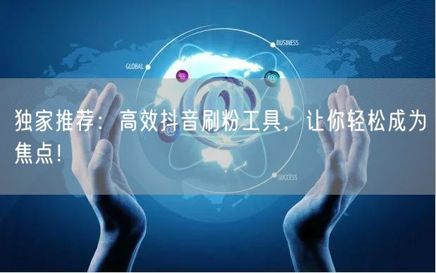 独家推荐：高效抖音刷粉工具，让你轻松成为焦点！