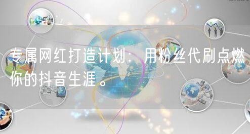 专属网红打造计划：用粉丝代刷点燃你的抖音生涯。