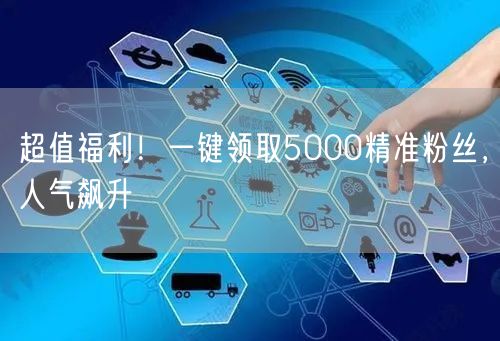 超值福利！一键领取5000精准粉丝，人气飙升