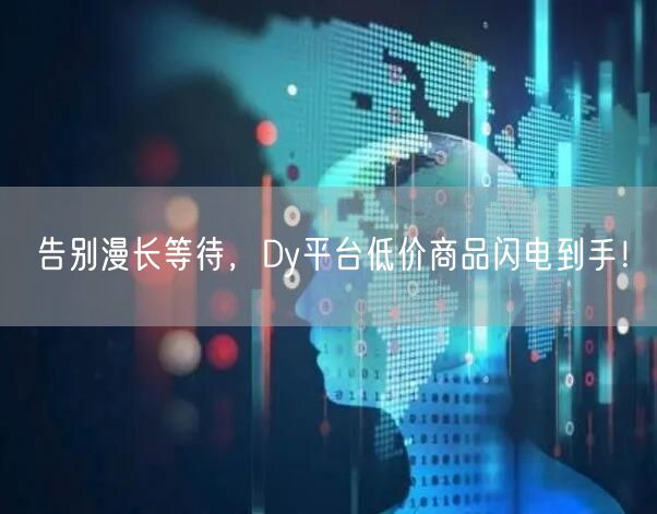 告别漫长等待，Dy平台低价商品闪电到手！