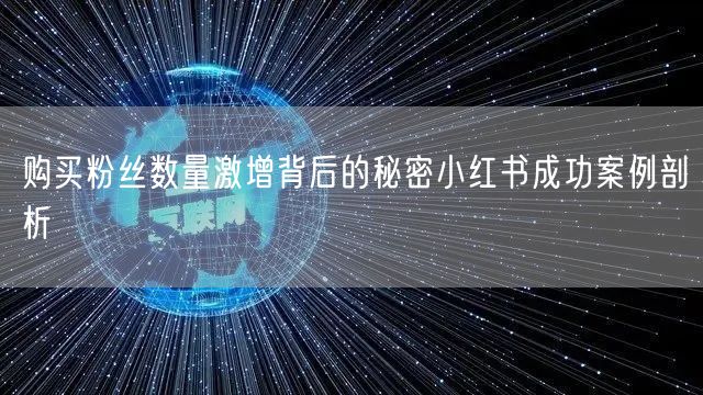 购买粉丝数量激增背后的秘密小红书成功案例剖析